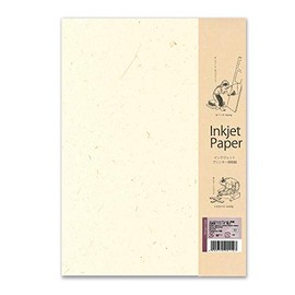 Molza Mino Paper Koubou LP33 Inkjet Washi Plain Paper Garden (Pantheon) Moon Peach, A4, Pack of 10