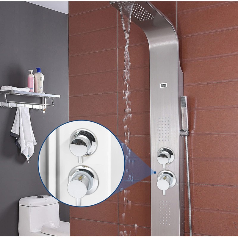 ZAKSEM 2/3/4/5 Way Brass Shower Faucet Bathroom Mixer Tap for