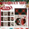 LPAMABA Set of 6 Linen Christmas Placemats, 43 x 32