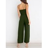 ANRABESS Women Summer Dressy Jumpsuits One Shoulder Sleeveless Casual Wide