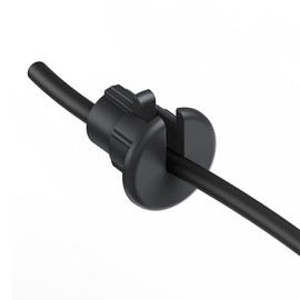 Cable Routing Kit for Starlink, Cable Mounting Kit, Starlink Accessories, Wall Grommets for Cables, Cable Wall Pass Through for 1 Inch Wall Hole and Furniture Wire Hole (2 Pack Black)