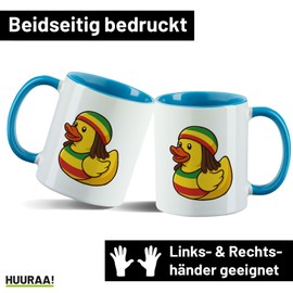 Huuraa Cup Rubber Duck Reggae Gift Cup Blue 330ml Rubber Duck Reggae Gift idea