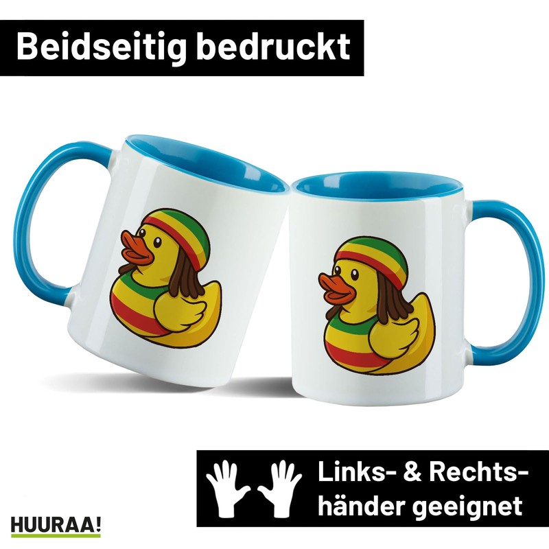 Huuraa Cup Rubber Duck Reggae Gift Cup Blue 330ml Rubber