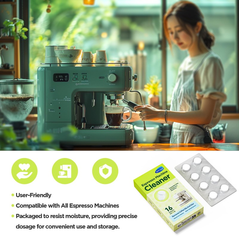 apptrin Espresso Machine Cleaning Tablets, Coffee Machine Cleaning Pods, Coffee