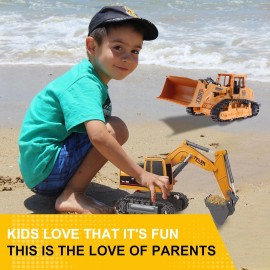Brand: MQDMINI Construction Excavator - Toy Engineering Digger Truck, Remote Control...