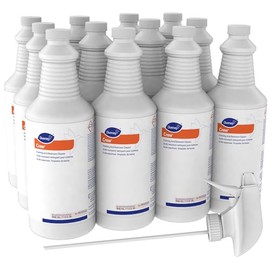 Diversey Crew 95325322 Foaming Acid Restroom Cleaner, 12 x 32 oz./946 mL Spray Bottles (Pack of 12)