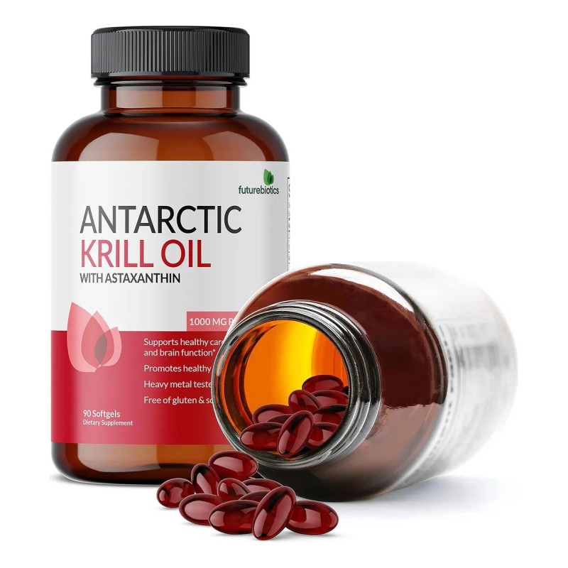 Futurebiotics Krill Oil Antartic 1000 Mg Con Astaxantina 90 Softgels