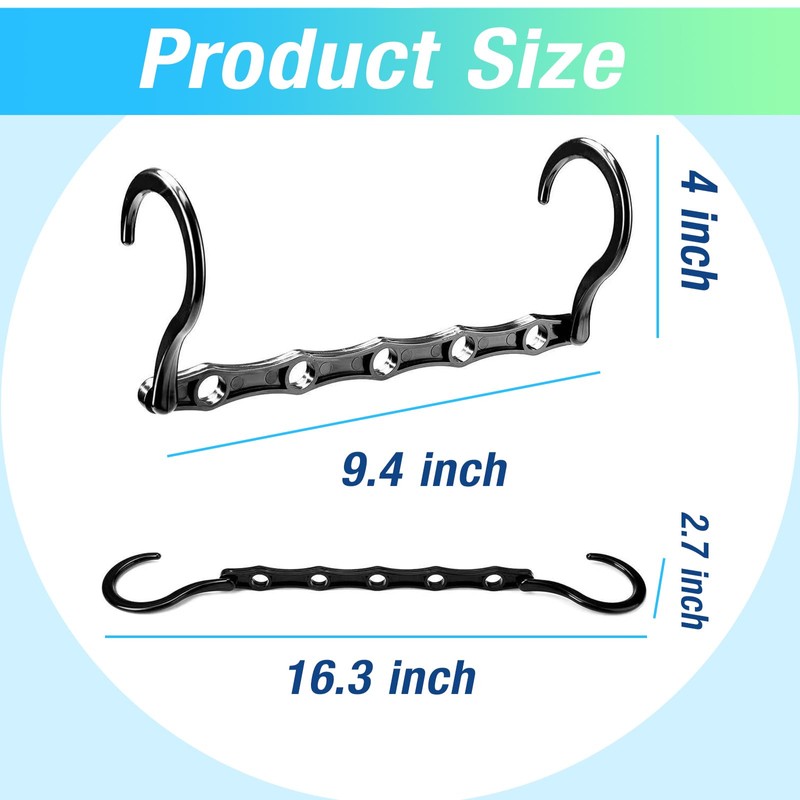 5 Pack Space Saving Hangers, Closet Organizers and Storage, Magic