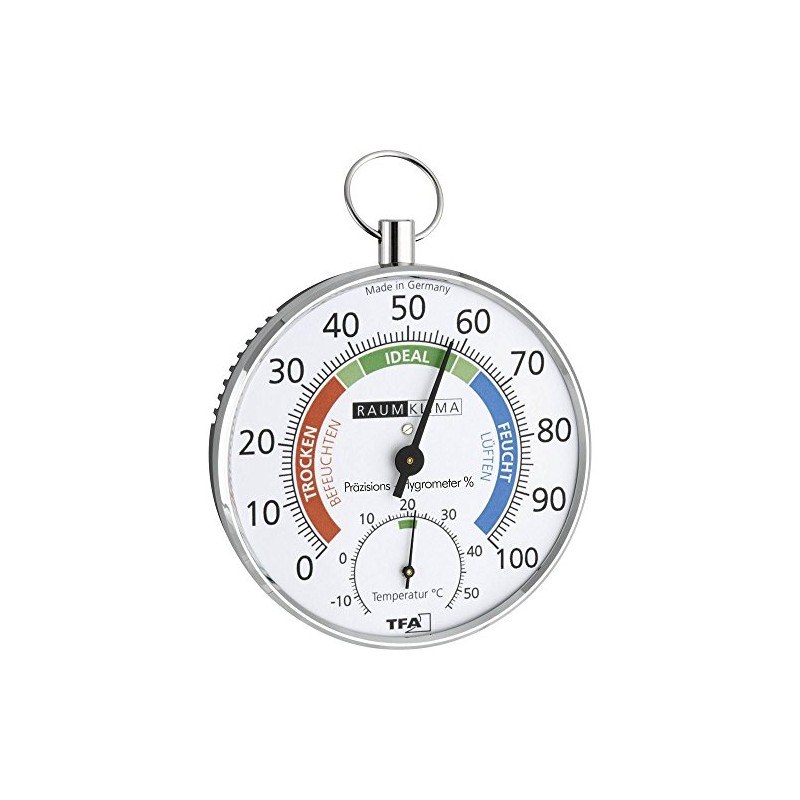 TFA 45.2027 Thermo-Hygrometer Air Condition Monitor Colourful Dial