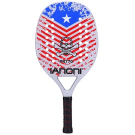 IANONI Beach Tennis Racket,Carbon Fiber Grit Face with EVA Memory Foam Core Beach Tennis Racket (PR770)