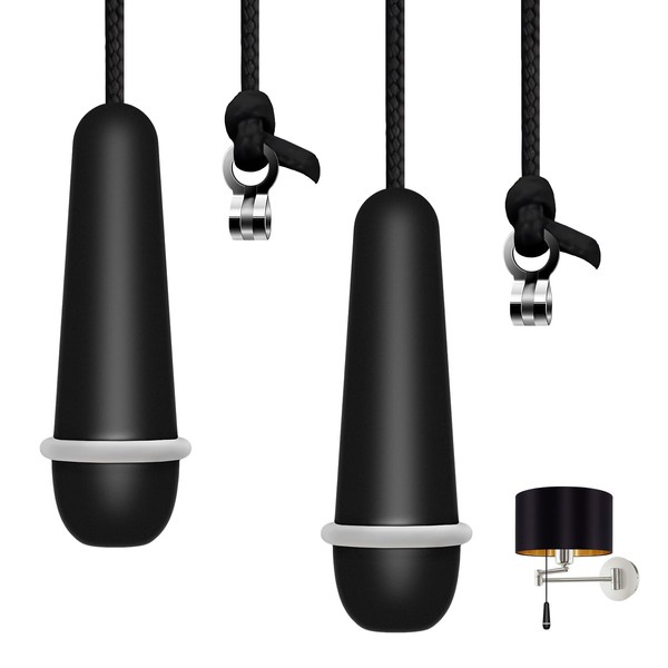 HomiShine Bathroom Light Pull Cord, Light Pull Handle with 1.5m