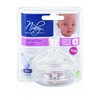 Nuby 67600-100 Mamila de Silicón Soft Flex Flujo Lento, Transparente