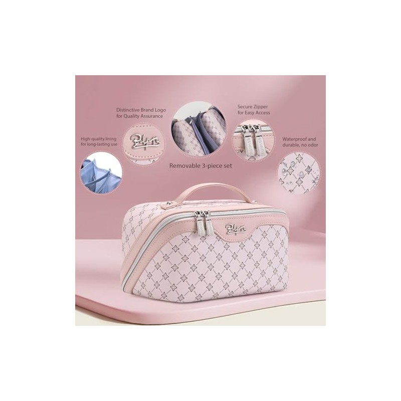 Cosmetic Bag Organizer Travel, Compact Lightweight Accessory for Travel and