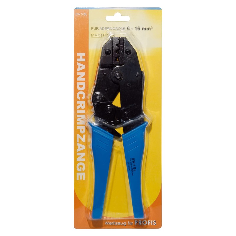 Crimping Tool/Pliers for Ferrules and Terminals, 6-16mm with Ratchet Function