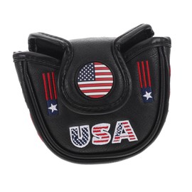 WOONEKY Stylish PU Mallet Headcovers for Secure Protection of Golf Clubs Lightweight and Convenient Design for Men and Women Golf Enthusiasts