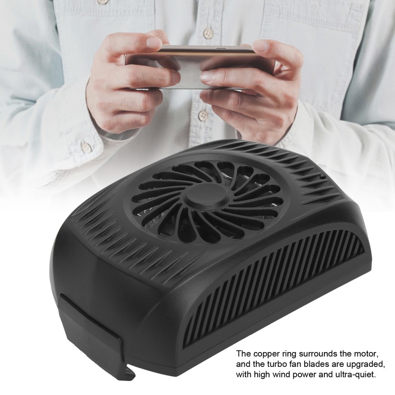 Mini Mobile Phone Cooling Fan with Clip USB Rechargable Cell