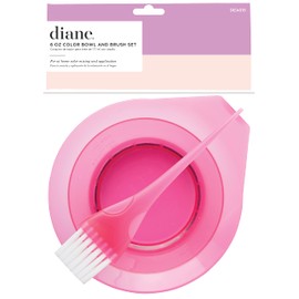 Diane Tint Bowl with Brush Set, Translucent Pink