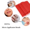 AUNMAS AUNMAS 100Pcs Disposable, Reagent Brush Applicator Teeth Whitening Micro