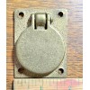 Safe Hardware Vintage NOS Polished New Brass Flush Ring Pull