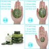 Windfulogo 16Pcs Hot Massage Stones Set Natural Green Jade Heated