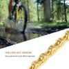 Dilwe Bicycle Chain 11 Speed Gold Hollow Bicycle Chain Gear