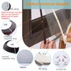 Magnetic Window Screen, DIY Window Screen for House Adjustable Fiberglass