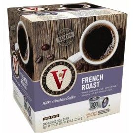 Victor Allen French Roast K cups, Single Serve, Dark Roast, 200 count