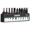 ENGINEER Engineer Offset Ratchet Set, 10 Bits Set, Black, Tip