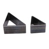2PCS Triangle Leather Cutter Alloy Steel Hollow Punch Cutter Set