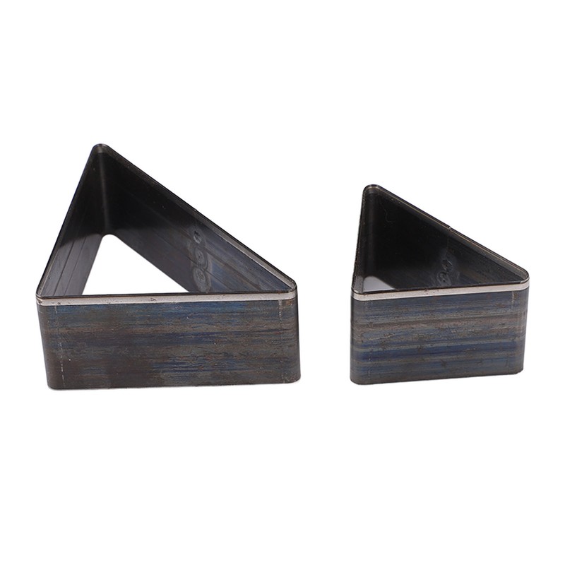 2PCS Triangle Leather Cutter Alloy Steel Hollow Punch Cutter Set
