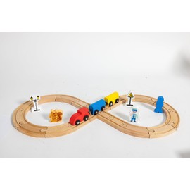 Hape 845765 Juguete Pista de Tren en 8, Madera