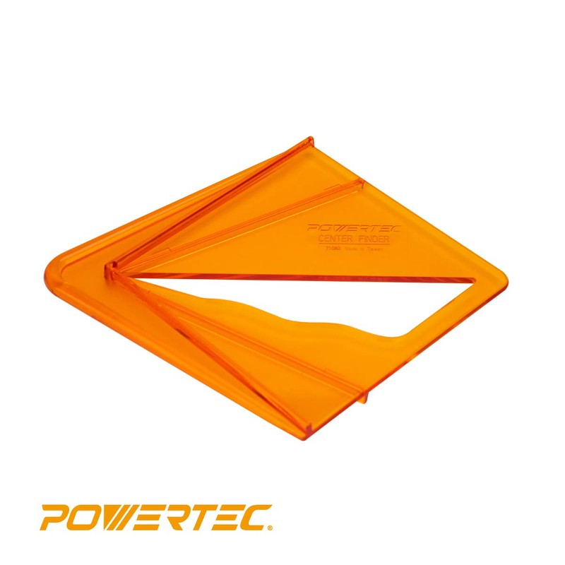 POWERTEC Plastic Center Finder Tool for 8 inch Square, Round,
