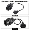 Keenso Kabelstecker, Runddiagnose OBD2 Adapter Scanner Kabelstecker OBD II Adapter