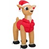 Gemmy Rudolph The Red Nosed Reindeer W/ Blinking Nose Christmas