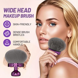 SAM SUGAR Extra Large Body Makeup Brush for Self Tanner Brush 3 Inch Width Head Kabuki Brush Leg Makeup & & Bronzer Self Tan Applicator