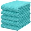 DecorRack 5 Pack 100% Cotton Kitchen Towels, 16x19 inch Soft