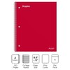 STAPLES 2-Subject Notebook, 8.5" x 11", College Ruled, 120 Sheets,