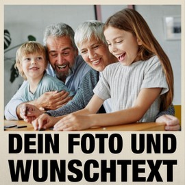 Geschenk mit Namen personalisiert by Shirtracer - Children's Apron Children Boys Girls - With Photo I Own Picture I Text I Name I Desired Text, 7 natural white