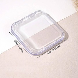 Delicatething Acrylic Nail Organizer Box, Holds 13 Nail Boxes, Ideal for Clean and Tidy Desktop, Perfect Gift for Girls:_Acrylic manicure storage box_1