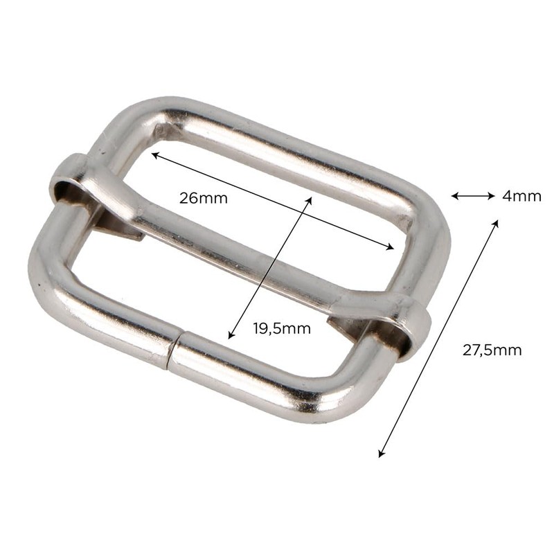 VELOX Schnalle, Nickel, 26 mm
