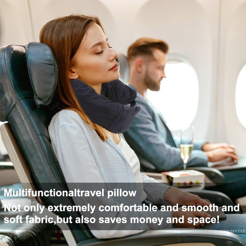 Tundwhite Neck Pillow Aeroplane Fillable, Travel Pillow Washable, Travel Pillow