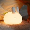 Cute Rabbit Night Light Silicone Bunny Tabletop Lamp 2700K Warm