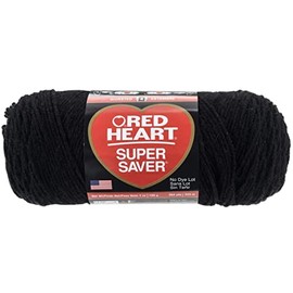 Red Heart Black Super Saver Yarn 24/Pk 24 Pack