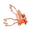 100Pcs Rose Gold Hollowed Long Tail Binder Paper Clips Beautiful