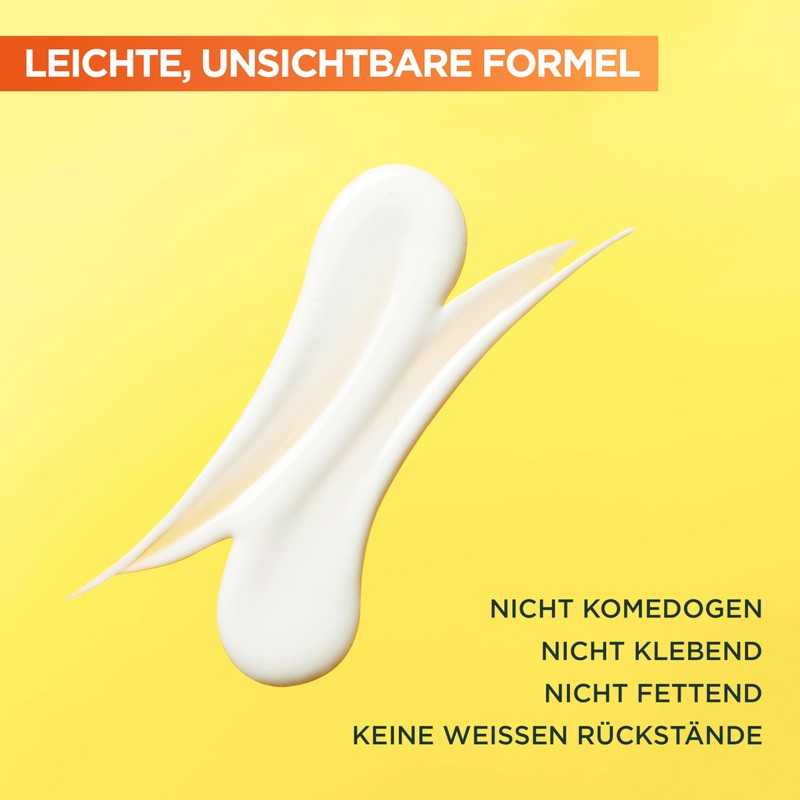 Garnier Vitamin C Sun Protection Cream, Invisible Brightening Fluid, SPF
