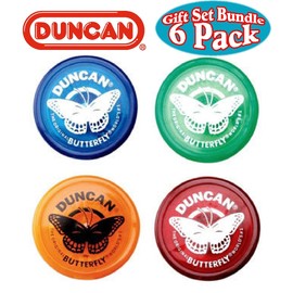 Duncan Yo-Yo Butterfly Gift Set Bundle - 6 Pack (Assorted Colors)