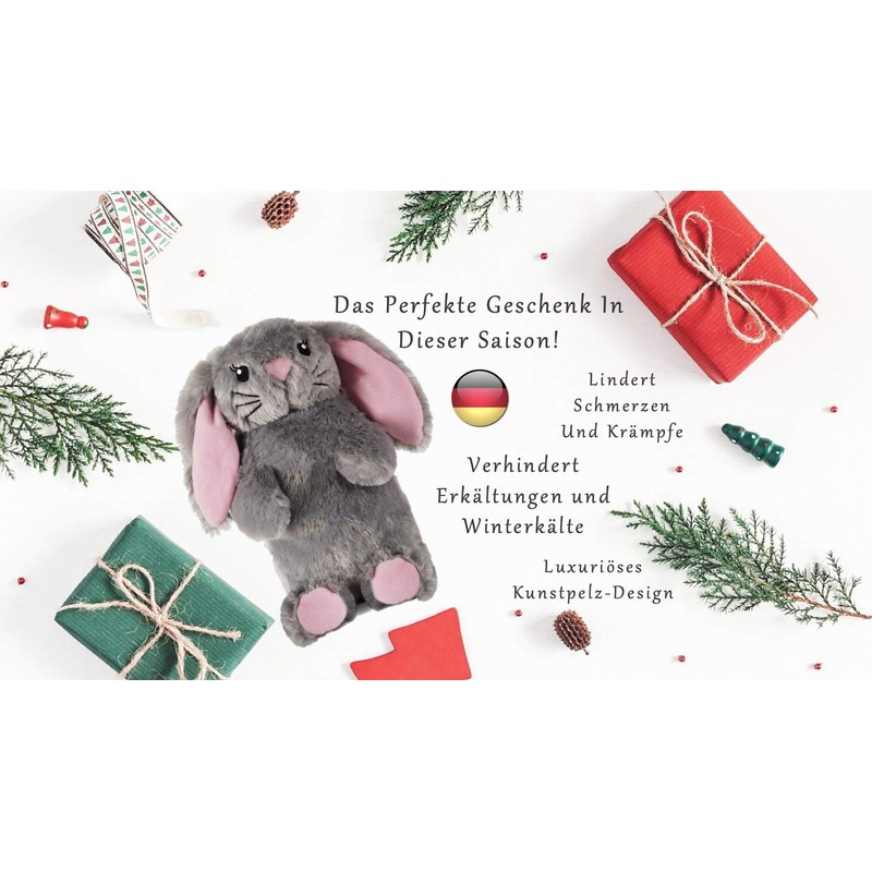 Cute, Fun & Cuddly Hot Water Bottle in Luxurious Faux