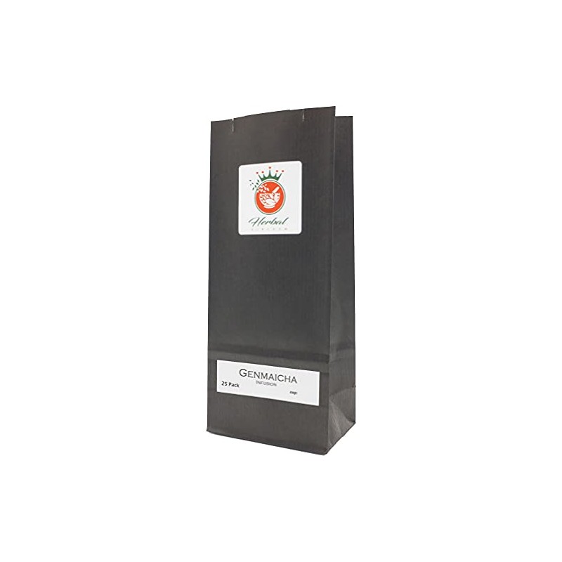 Genmaicha Japanese Popcorn Green Tea Herbal Infusion (25 Tea Bags