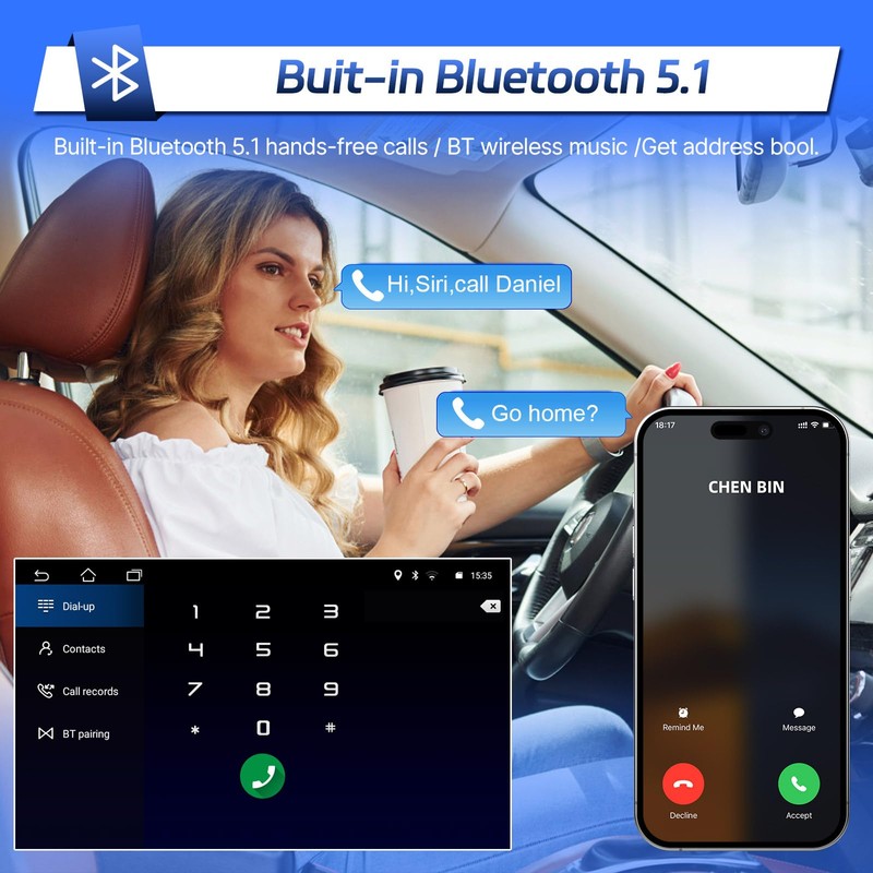 Android Radio for Honda Odyssey 2005-2010 Stereo Wireless Carplay &
