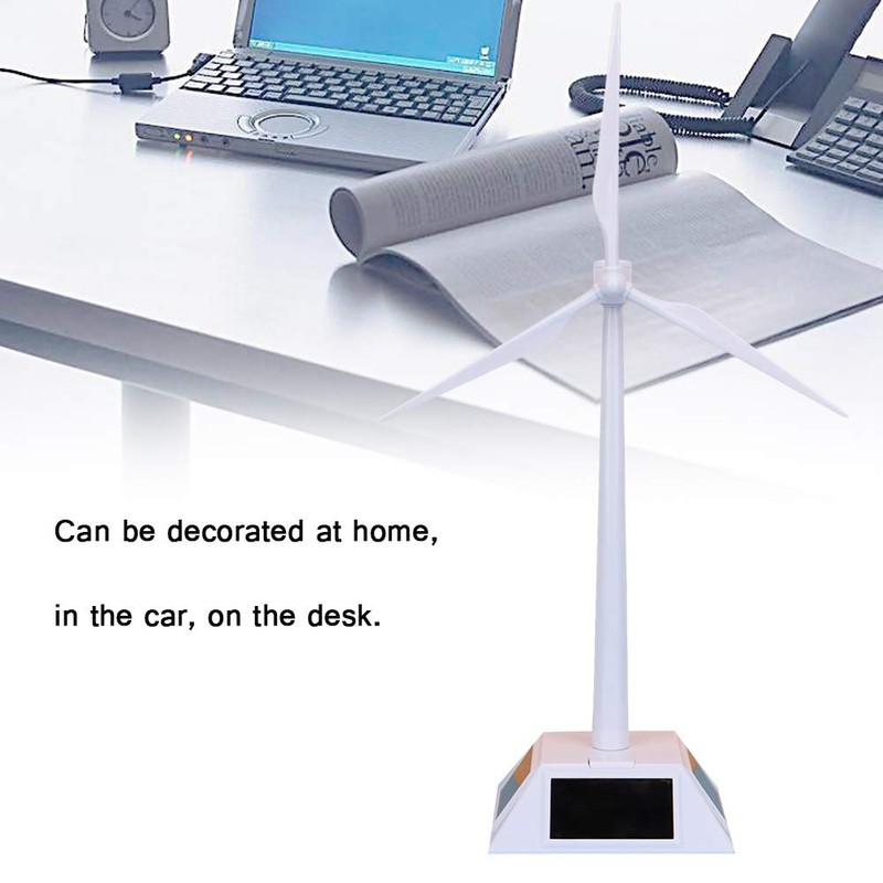 Fyearfly Mini Solar Energy Windmill, Kids Intelligent Plastic Solar Windmill